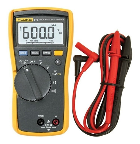 Multímetro Digital 600v True Rms Ac/dc Cat Iii 114 Fluke