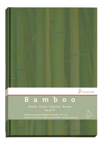 Libreta Técnica Mixta Hahnemuhle Bamboo 105gr 21x27,9cm Color Blanco