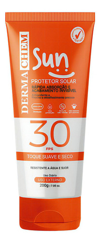 Protetor Solar Fps 30 - Dermachem 200 G