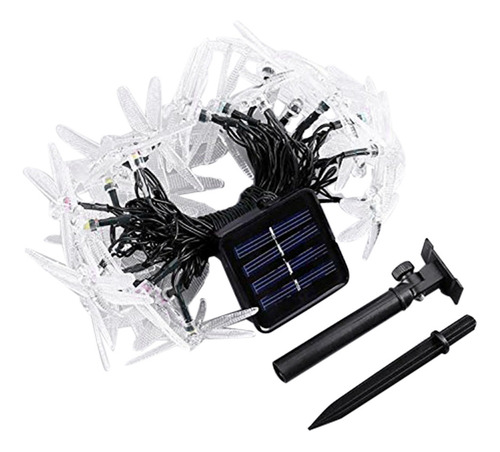Iluminação Led Solar Crystal String Lights Para Jardim E Cas