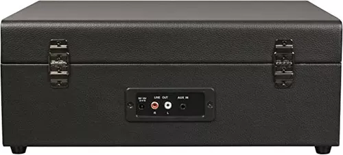 Crosley CR8017B-WB Voyager - Tocadiscos de vinilo portátil vintage con  entrada/salida Bluetooth y altavoces integrados, color azul lavado