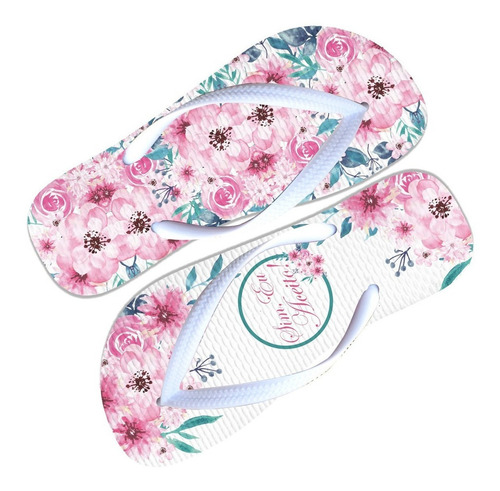 Imagem 3 de 4 de Sandália Personalizada Para Casamento Floral Noiva Madrinha