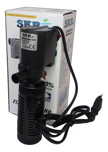 Filtro Interno Com Bomba Submersa Skrw Ipf-450r 450lh 5.4w