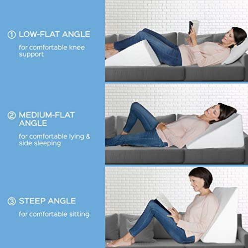 Almohada En Forma De Cuña Bonmedico, Espuma De Calidad Para