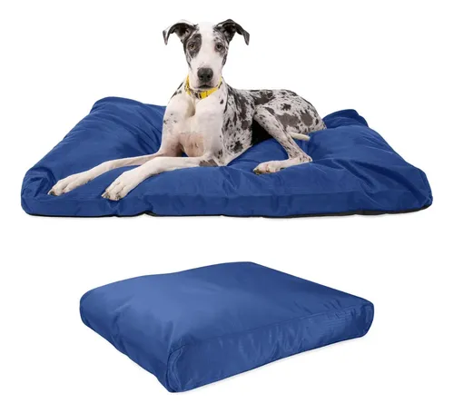 Cama Puff Rectangular Mascotas Perro Raza Grande Extragrande