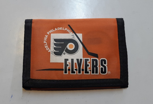 Billetera Nhl Usa Philadelphia Flyers Vintage Con Velcro 