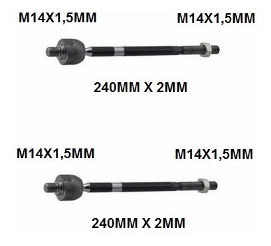 Barra Axial Caixa Direção Hidraulica Trw Do Clio 1996/1999