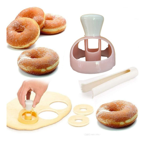 Molde Cortador Para Donas Con Pinzas Rosquillas Donuts Pan