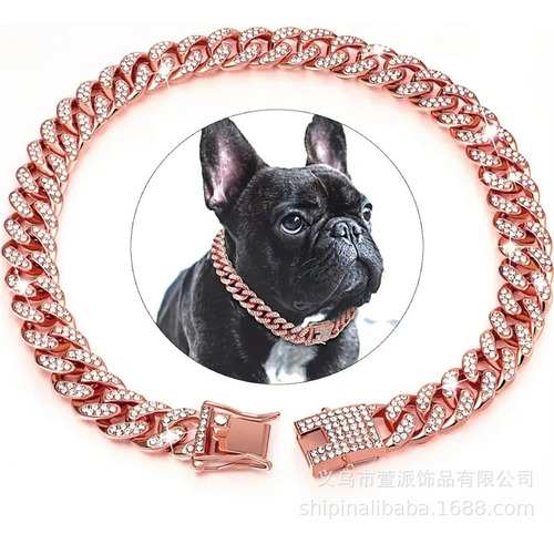 Collar Para Perro Con Eslabones Cubanos, Collar Para Perro C