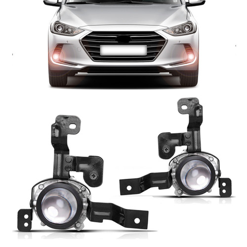 Farol Milha Elantra 2017 2018 Com Suporte Modelo Original