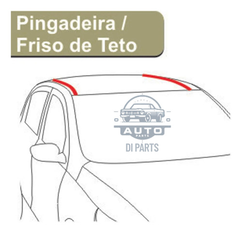 Par De Friso Do Teto Fiat Argo 2017 Até 2025 Modelo Original