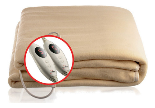 Calienta Cama Calientacamas 2 Plazas Gama Polyester Timer 