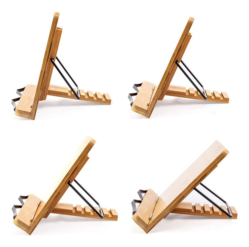 Gran A + Xl De Bambú Soporte De Libros Para Libros De Tex...