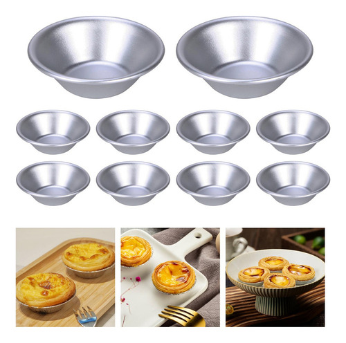 10 Ovo Tart Molde Tart Bolo Bolo Ovo De Coco Tart Anéis