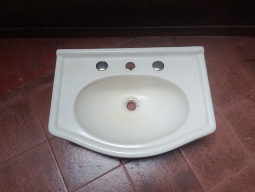 Bacha Pileta De Vanitory Blanco 51x36/15 Monocomando Blanco Blanco Un Agujero (Usado)