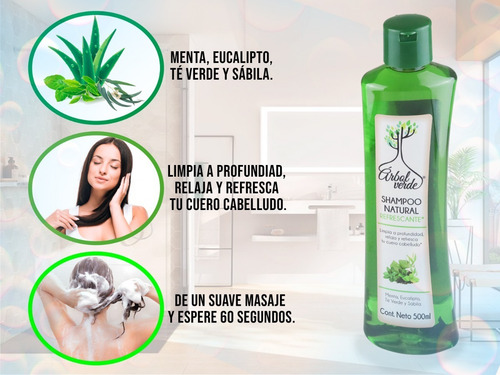 Imagen 2 de 10 de Shampoo Orgánico Arbol Verde Limpia Frutal Pera Relaja 500ml
