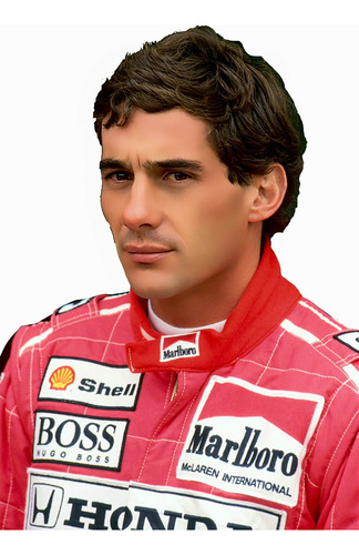 Camisa Retro Stu Ayrton Senna Marlboro Mclaren F1 * Homb