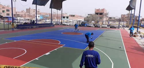 Imagen 9 de 10 de Pintado Y Reparación De Losas Deportivas
