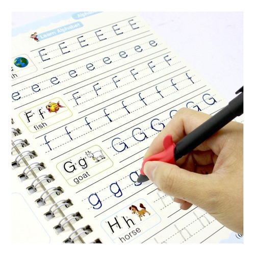 Cuaderno De Caligrafía 3d De Libros Mágicos Reutilizables