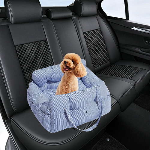 Transportín De Viaje Para Perros Pequeños: Azul Y M