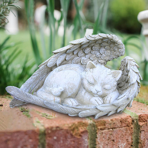 Marcador De Tumbas, Estatua De , Regalos Ángel Gato