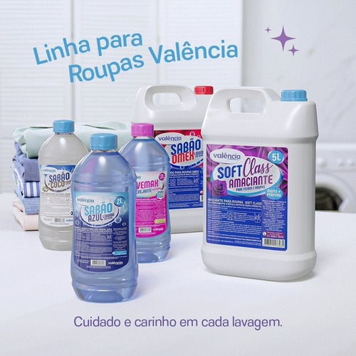 Lava Roupas Liquido Valência Azul 5 Litros Sabão Liquido