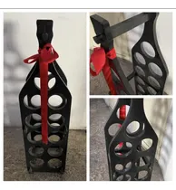 Comprar Porta Vinos O Vineras En Madera Color Oscura