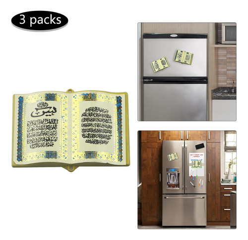 3 Uds Eid Libro Imanes De Nevera Pegatinas De Tablero Para B