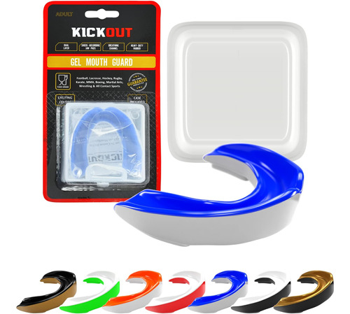 Protector Bucal Kickout Deportes De Contacto Blanco Adult