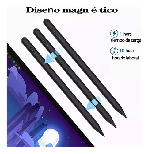 Caneta Stylus Stylus Para Tablet Universal Stylus - Preta