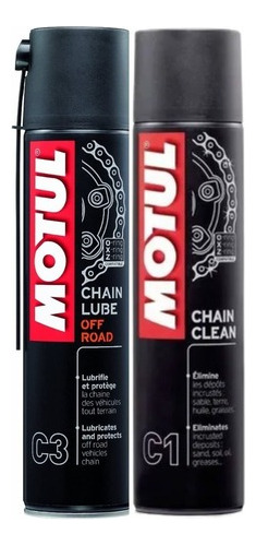 Motul C3 Lubricante De Cadenas + Motul C1 Desengrasante