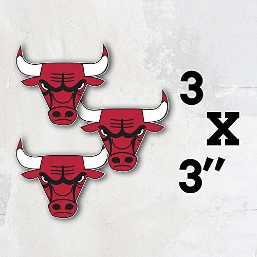 Chicago City Bull Sport Basketball Team Head Logo Vinilo