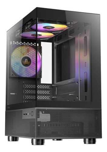 Gabinete para jogadores Antec CX200m Argb 3x120mm Micro Atx Compufan
