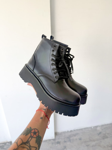 Borcegos Mujer Cuero Suela Goma Urbanos Botas Moda Brooklyn