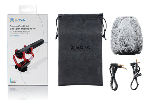 Boya By-bm2040 Micrófono Super-cardioid Shotgun Color Negro