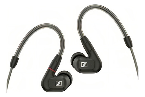 Fones de ouvido pretos com fio Sennheiser Ie 300