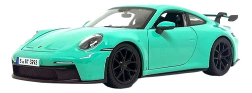 W Coche En Miniatura Porsche 911 Gt3 992 1:24 Burago Verde