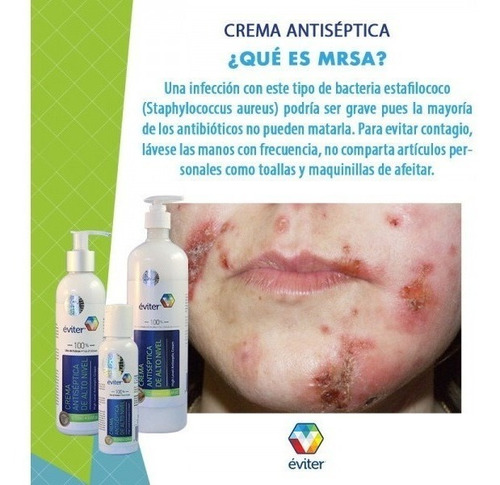 Combo Jabón Antiseptico + Crema Antiseptica Eviter 60ml