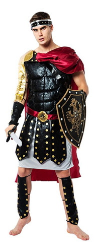 Medieval Romano Caballero Real Guerrero Hombre Cosplay Halloween