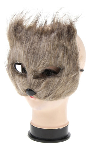 Máscara De Halloween Masquerade Props Animal Half Face Para