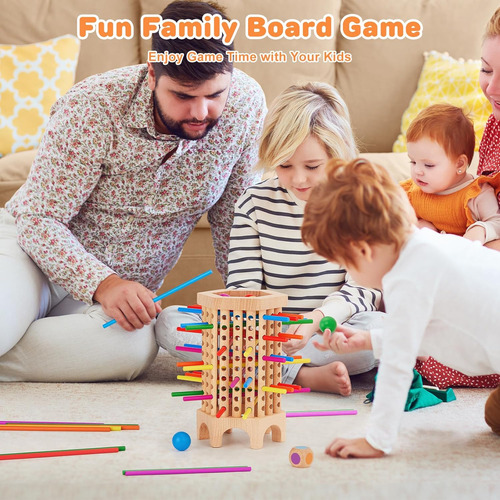 Montessori - Juego De Mesa De Madera Para Niños De 4-6-8-12,
