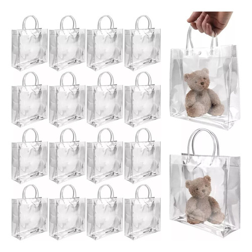 // Para 50 Bolsas De Regalo Con Asa Transparente Para Bodas