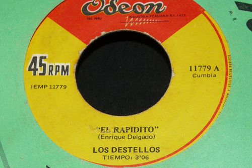 Jch- Los Destellos El Rapidito / El Gallo Viejo Cumbi 45 Rpm