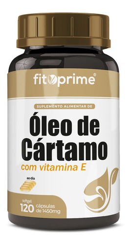 Óleo De Cártamo Com Vitamina E 1000mg 120cps Fitoprime