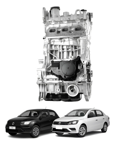 Motor Parcial 3c 1.0 Total Flex Voyage Gol 2017 A 2023 Vw