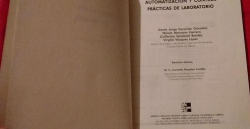 Automatización Y Control Prácticas De Laboratorio (Usado)