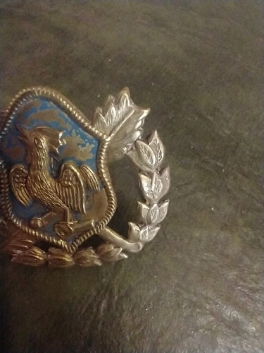 Imagen 3 de 5 de Antiguo Aplique Con Escudo De Bronce Y Esmalte