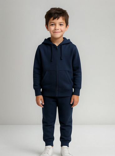 Conjunto Jogging Camperita Y Pantalón Frizado Para Niños Cal