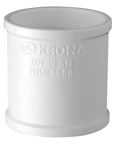 Luva Esgoto Dn. 40mm Conexão Krona - Pacote Com 25 Unidades
