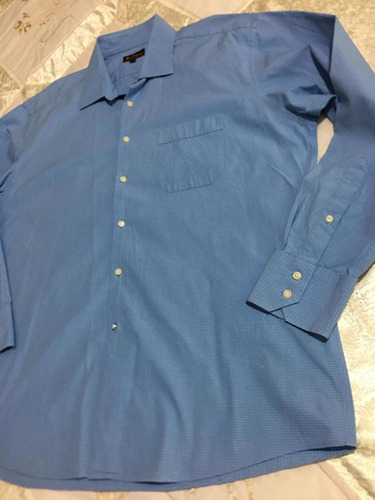 Ben Sherman Camisa Casual Para Caballero Talla 34-35 Azul